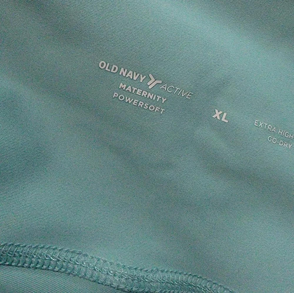 Old Navy Light Blue Powersoft Maternity High-Waisted Leggings - Picture 5 of 8